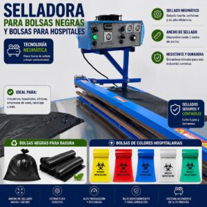 Selladora de Bolsas Negras para Basura