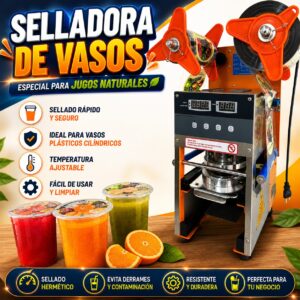 SELLADORA DE VASOS