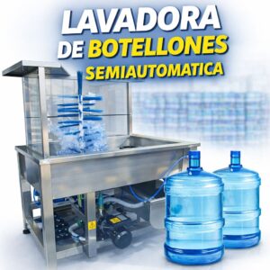 LAVADORA DE BOTELLONES DE AGUA